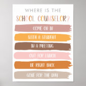 参事官事務所のドアの標識はどこ ポスター (正面)