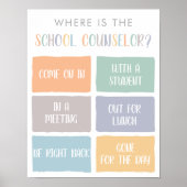 参事官事務所のドアの標識はどこ ポスター (正面)