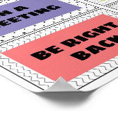 参事官事務所のドアの標識はどこ ポスター (角)