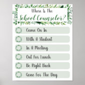 参事官事務所のドアの標識はどこ ポスター (正面)