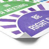 参事官事務所のドアの標識はどこ ポスター (角)