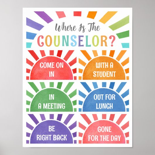 参事官事務所のドアの標識はどこ ポスター (正面)