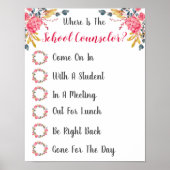 参事官事務所のドアの標識はどこ ポスター (正面)