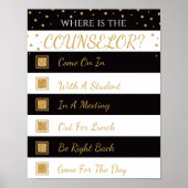 参事官事務所のドアの標識はどこ ポスター (正面)