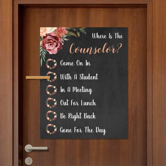 参事官事務所のドアの標識はどこ ポスター