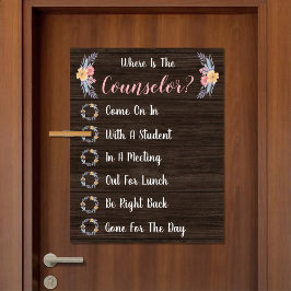 参事官事務所のドアの標識はどこ ポスター