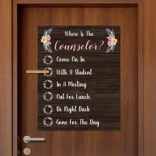 参事官事務所のドアの標識はどこ ポスター