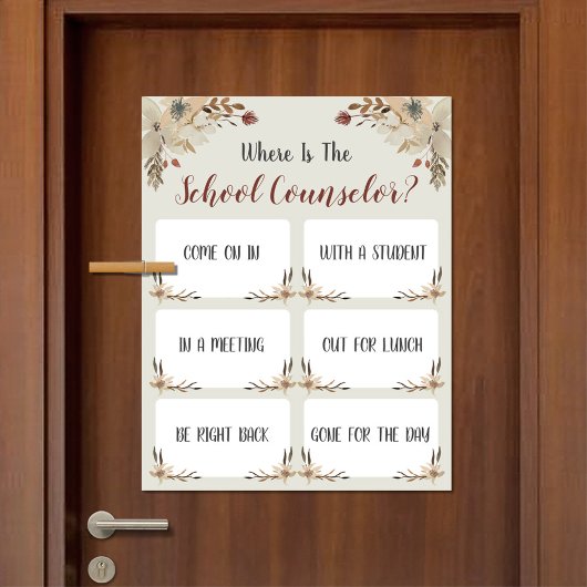 参事官事務所のドアの標識はどこ ポスター