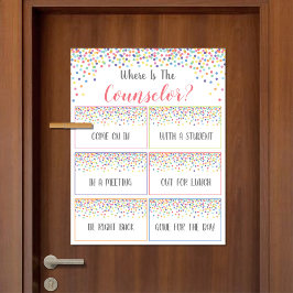 参事官事務所のドアの標識はどこ ポスター