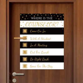 参事官事務所のドアの標識はどこ ポスター