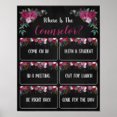 参事官事務所のドアの標識はどこ ポスター (正面)