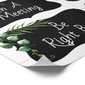 参事官事務所のドアの標識はどこ ポスター (角)