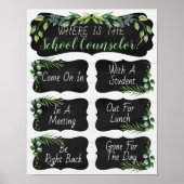 参事官事務所のドアの標識はどこ ポスター (正面)