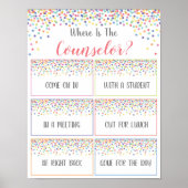 参事官事務所のドアの標識はどこ ポスター (正面)