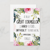 参事官室デコールタイポグラフィ卒業ギフト サンキューカード (正面/裏面)