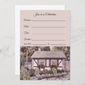 参加お祝い – 英語コテージ 案内状 (正面/裏面)