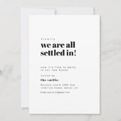 参加して引っ越し祝いパーティーパーティー招待状 招待状 (正面)