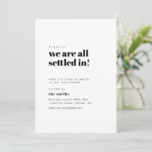 参加して引っ越し祝いパーティーパーティー招待状 招待状 (スタンド正面)