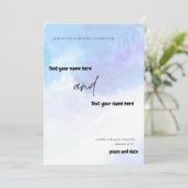 参加して結婚お祝い 招待状 (スタンド正面)