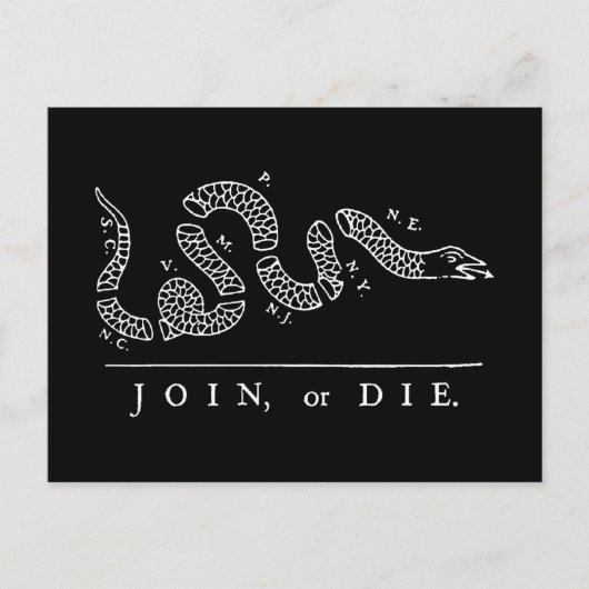 参加するか、死ぬか ポストカード (正面)