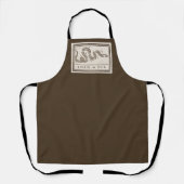 参加または死ぬラトルズナケ:漫画ベンジャミンフランクリン エプロン (正面)