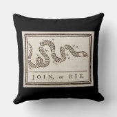 参加または死ぬラトルズナケ：漫画ベンジャミンフランクリン クッション (裏面)