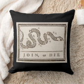 参加または死ぬラトルズナケ：漫画ベンジャミンフランクリン クッション (ブランケット)