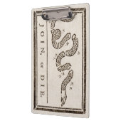 参加または死ぬラトルズナケ：漫画ベンジャミンフランクリン クリップボード (左)