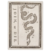 参加または死ぬラトルズナケ：漫画ベンジャミンフランクリン クリップボード (裏面)