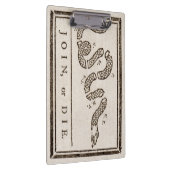 参加または死ぬラトルズナケ：漫画ベンジャミンフランクリン クリップボード (右)