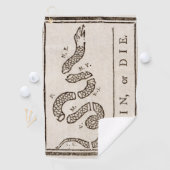 参加または死ぬラトルズナケ:漫画ベンジャミンフランクリン ゴルフタオル (インサイチュ)