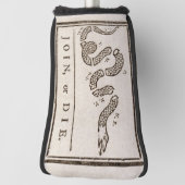 参加または死ぬラトルズナケ：漫画ベンジャミンフランクリン ゴルフヘッドカバー (回転90)