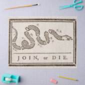 参加または死ぬラトルズナケ:漫画ベンジャミンフランクリン 薄葉紙 (クラフト)