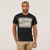 参加または死ぬラトルズナケ:漫画ベンジャミンフランクリン Tシャツ (正面フル)