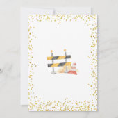 参加ザクルーボーイ建築誕生日招待状 招待状 (裏面)