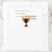 参加トロフィー 長方形シール (バッグ)