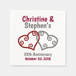 参加ハートマイルストーン記念日 スタンダードカクテルナプキン