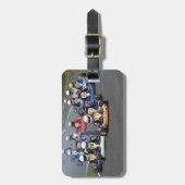 参加者の士官候補生はkartの競争をkarting行きます ラゲッジタグ (正面縦)