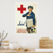 参加!アメリカ赤十字 ポスター (キッチン)