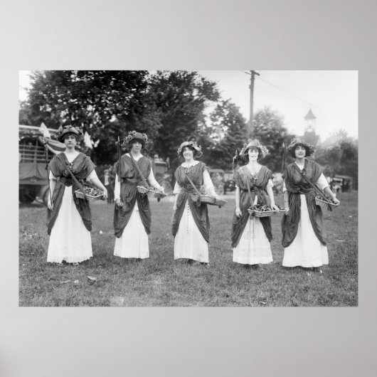 参政権の女子1913年 ポスター (正面)