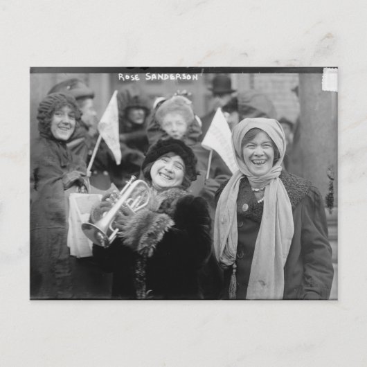 参政権バラサンダーマンとエリザベス・フリーマン ポストカード (正面)