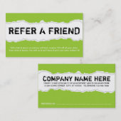 参照して下さい友人のページの裂け目(カスタマイズ可能な色)を 紹介カード (正面/裏面)