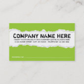 参照して下さい友人のページの裂け目(カスタマイズ可能な色)を 紹介カード (裏面)