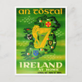 参照アイルランド最初のヴィンテージ旅行はがき ポストカード (正面)