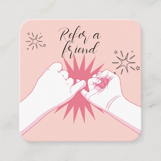 参照アフレンドピーチパステルズハンズイラストレーション 紹介カード (正面)