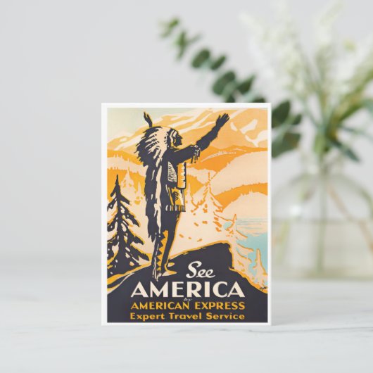 参照アメリカのヴィンテージ旅行はがき ポストカード (スタンド正面)