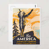 参照アメリカのヴィンテージ旅行はがき ポストカード (正面/裏面)