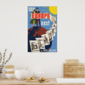 参照ヨーロッパの次のヴィンテージ旅行ポスター ポスター (キッチン)