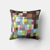 参照付きKlee抽象化…ツリー クッション (裏面)