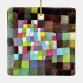 参照付きKlee抽象化…ツリー セラミックオーナメント (裏面)